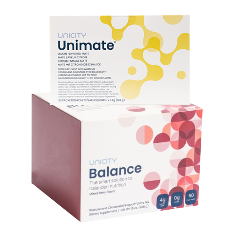 Unicity Pack - Feel Great - Balance and Unimate Lemon - 30 days