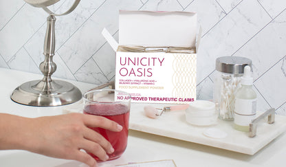 Unicity - Oasis - Collagène Marin Hydrolisé - Acide Hyaluronique - Vitamine C