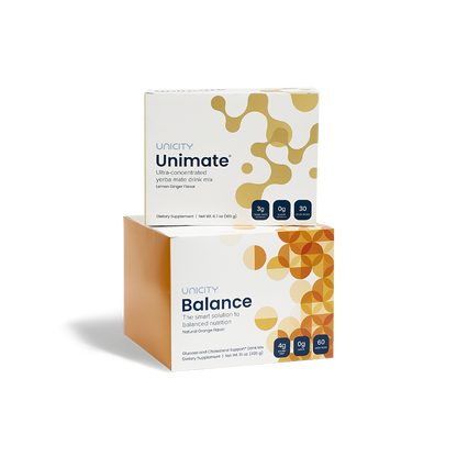 Pack Unicity - Feel Great - Balance et Unimate Gingembre - 30 jours