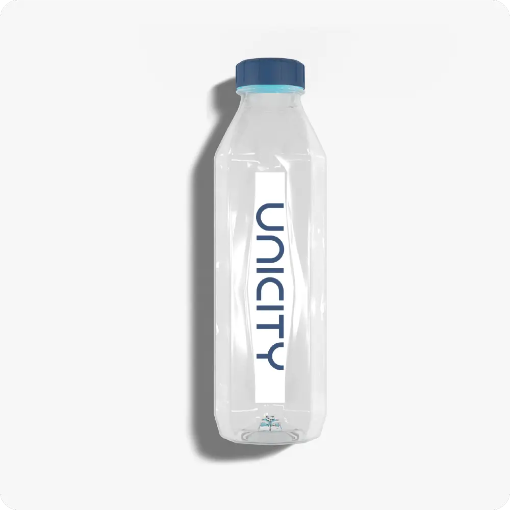 Unicity - Gourde Diamant -  Sans BPA - 500 ml - Repères de dosage intégrés pour Balance et Unimate