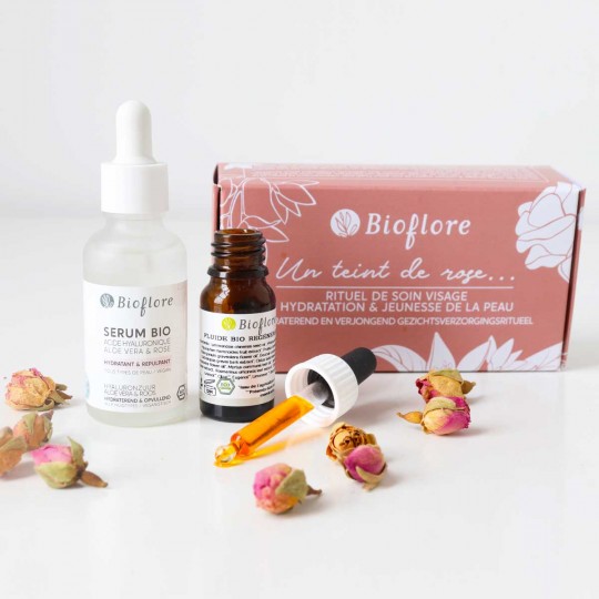 Bioflore - Face set - A rosy complexion - Hydration and youthfulness of the skin