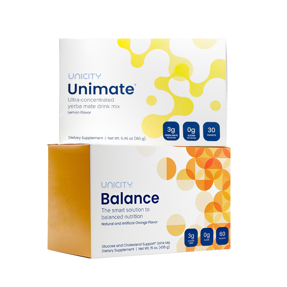 Unicity Pack - Feel Great - Balance and Unimate Lemon - 30 days